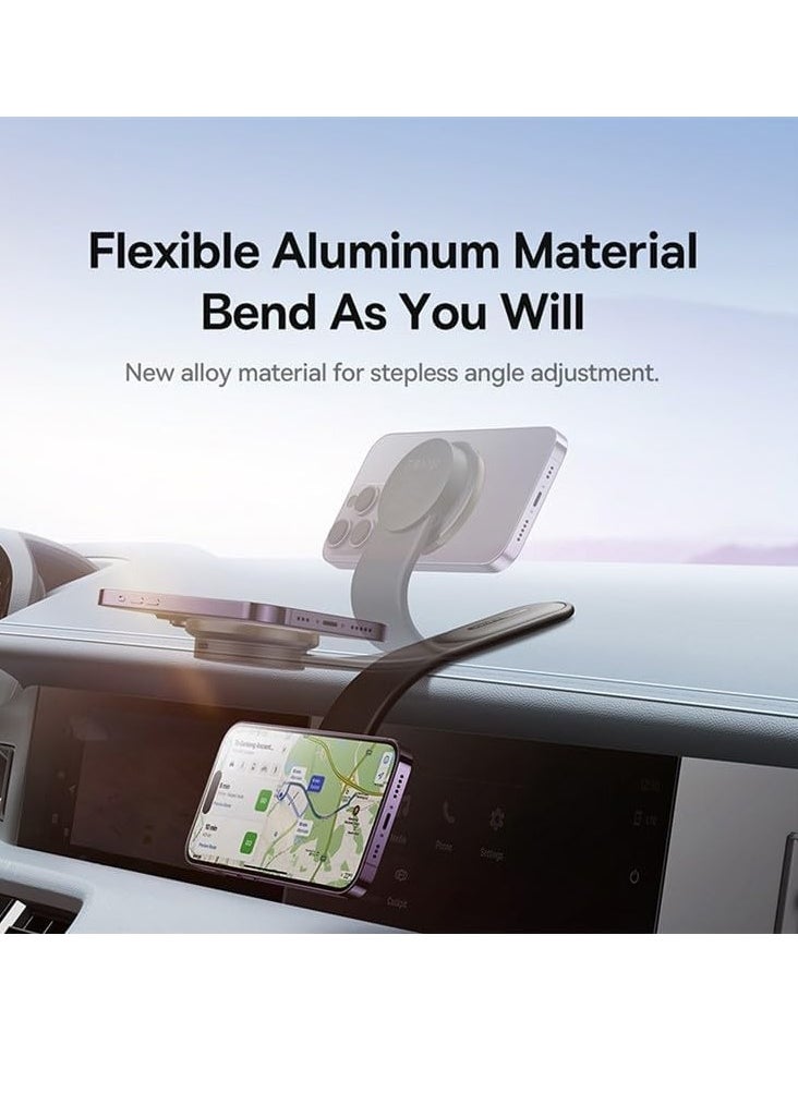 Furtey Magnetic Car Phone Holder, 15W Wireless Car Charger for Dashboard, 360° Adjustable Magsafe Car Mount Compatible with iPhone 15 Series  - Image 2