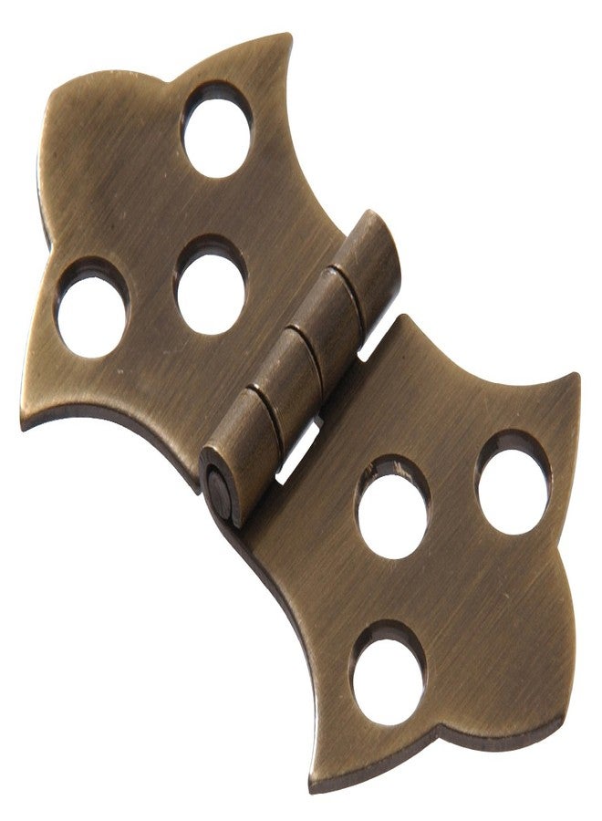 هيلمان مفصلة زخرفية من النحاس الصلب من هيلمان، رقم 851591، مقاس 1-11/16 × 3-1/16 بوصة، بلمسة نهائية عتيقة من النحاس. - Image 1