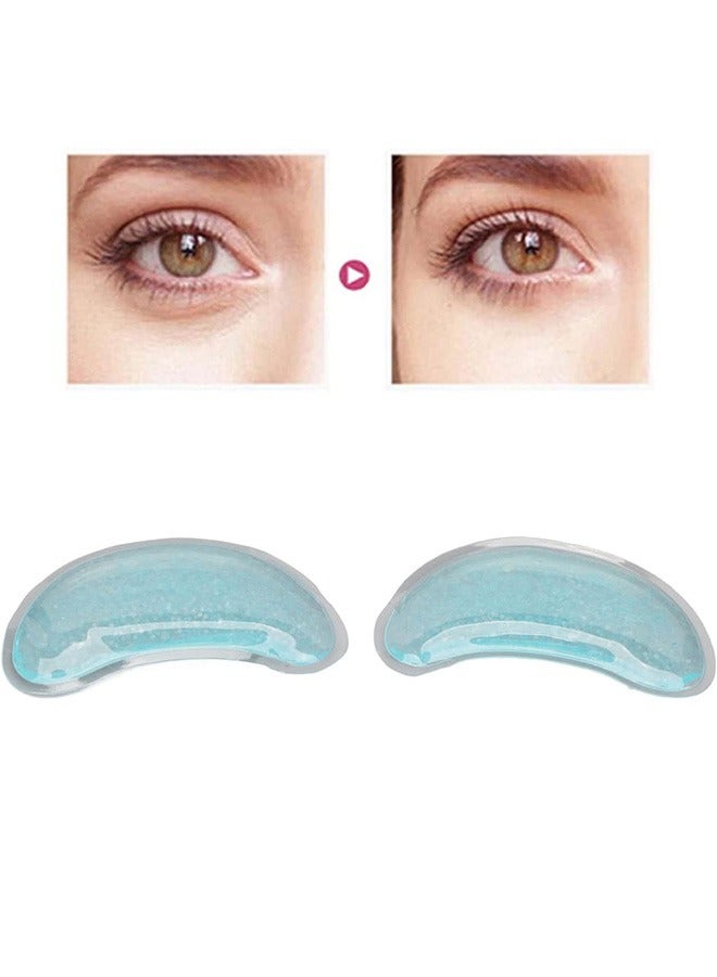 GMORO 4 Pcs Ice Packs,Hot and Cold Eye Pads,, Reusable Leak Proof PVC Ice Gel Eye Pack, Portable Easy to Clean Hot Cold Compress Gel Eye Pad, Gel Eye Ice Pack for Eye Strain, Eye Swelling, Eye Redness, Eye Relax  - Image 1