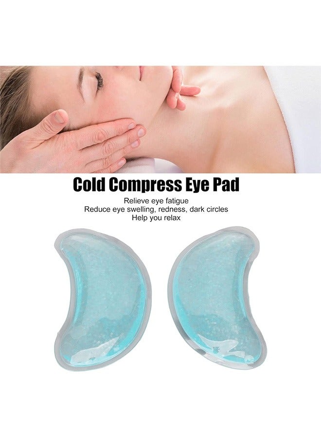 GMORO 4 Pcs Ice Packs,Hot and Cold Eye Pads,, Reusable Leak Proof PVC Ice Gel Eye Pack, Portable Easy to Clean Hot Cold Compress Gel Eye Pad, Gel Eye Ice Pack for Eye Strain, Eye Swelling, Eye Redness, Eye Relax  - Image 2