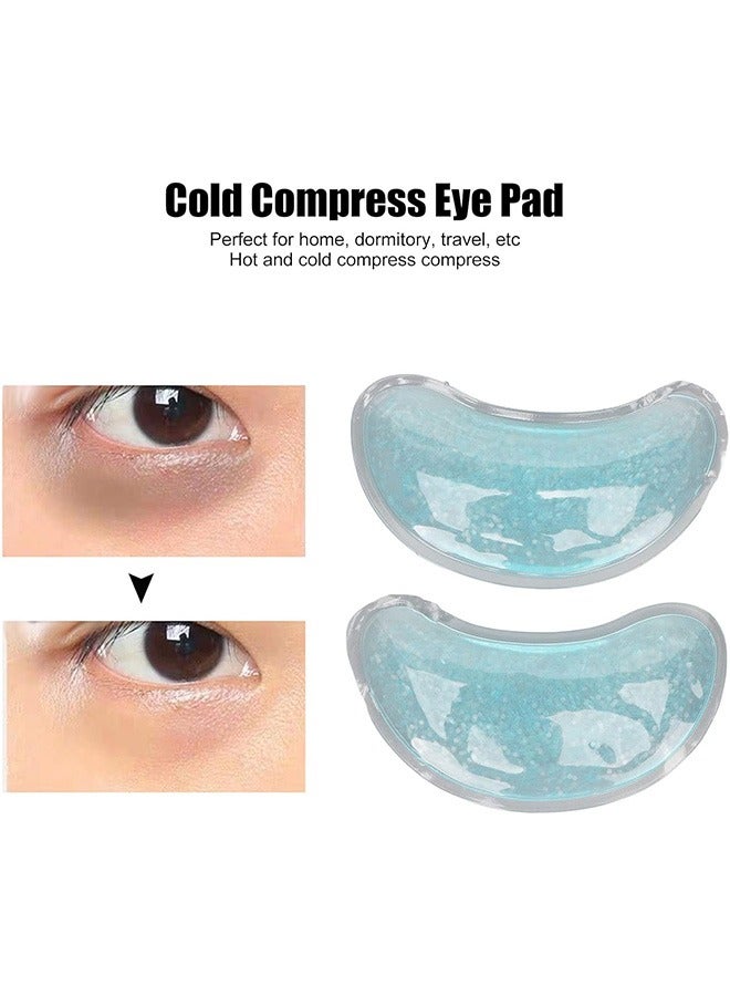 GMORO 4 Pcs Ice Packs,Hot and Cold Eye Pads,, Reusable Leak Proof PVC Ice Gel Eye Pack, Portable Easy to Clean Hot Cold Compress Gel Eye Pad, Gel Eye Ice Pack for Eye Strain, Eye Swelling, Eye Redness, Eye Relax  - Image 3