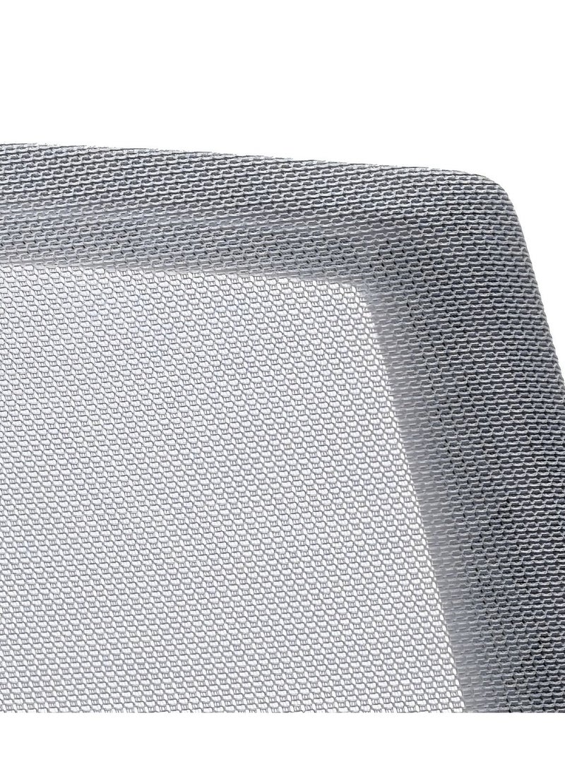 Neo Front - Neo Front Ergonomic Visitor Mesh Office Chair – Sleek Grey Design with Breathable Back, Ideal for Conference Rooms, Reception Areas & Waiting Spaces – XY-916C-Grey - Image 1