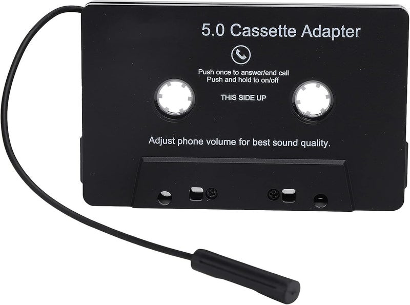 klarako Cassette Adapter, Transmitter Cassette Adapter MP3 Player Tape Audio Converter for Car - Image 1