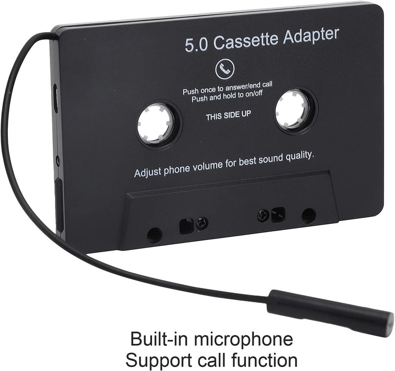 klarako Cassette Adapter, Transmitter Cassette Adapter MP3 Player Tape Audio Converter for Car - Image 5