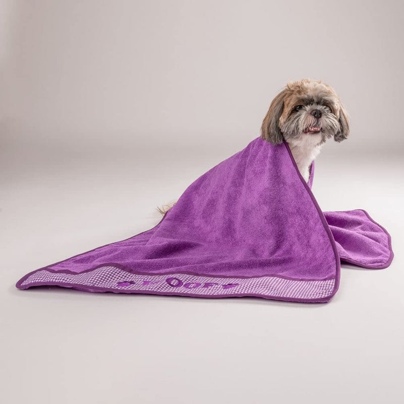 Heads Up For Tails Microfibre Towel for Dogs - Mauve - Image 2