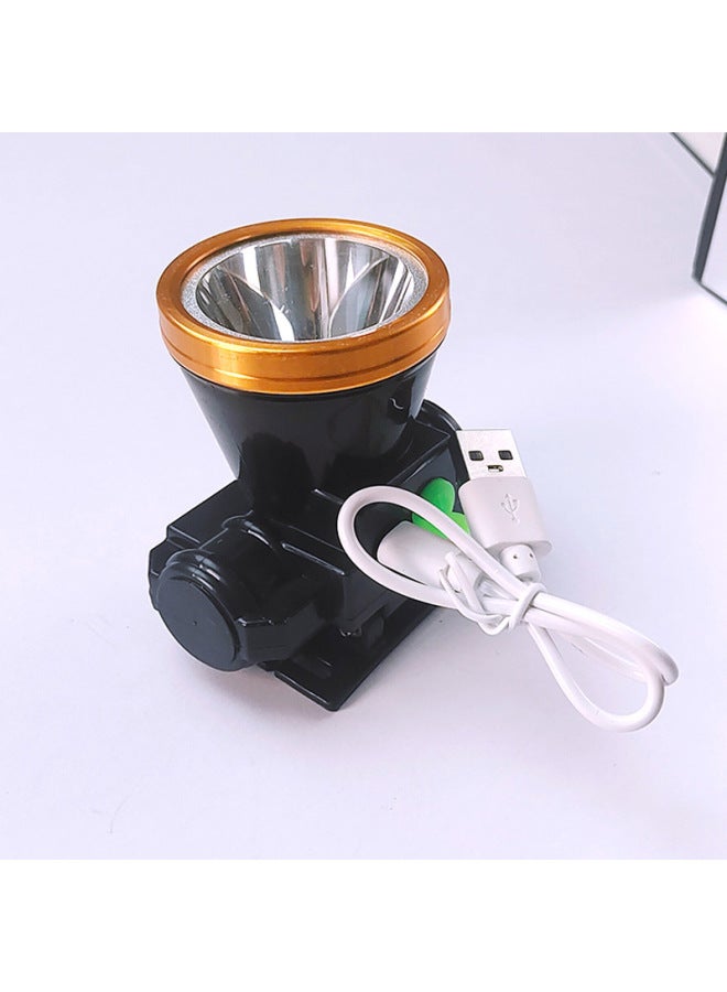 Generic LED Long-range Head-mounted Flashlight Rechargeable Super Bright Headlight Fishing Lamp Outdoor Mini Flashlight Miner's Lamp-Color:4 601 100W Single Power 5CM Strong Light 6 Hours  - Image 3