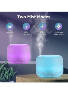 Arabest Ultrasonic Air Humidifier, Essential Oil Diffuser with 7-Colour LED Lights, Aromatherapy Diffusers for Home and Office  - Image 2