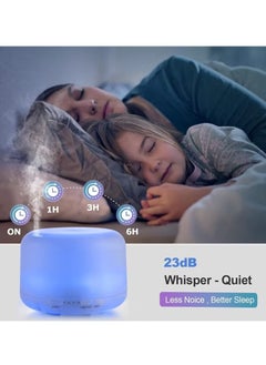 Arabest Ultrasonic Air Humidifier, Essential Oil Diffuser with 7-Colour LED Lights, Aromatherapy Diffusers for Home and Office  - Image 3