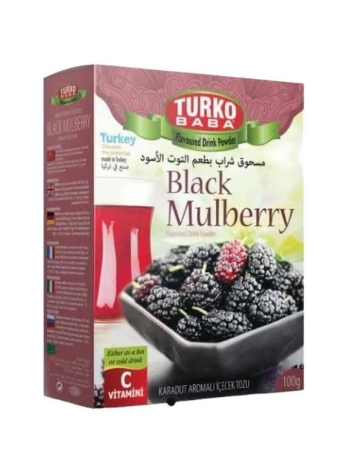 TURKO BABA Black Mulberry Flavored Drink Powder 300 g
