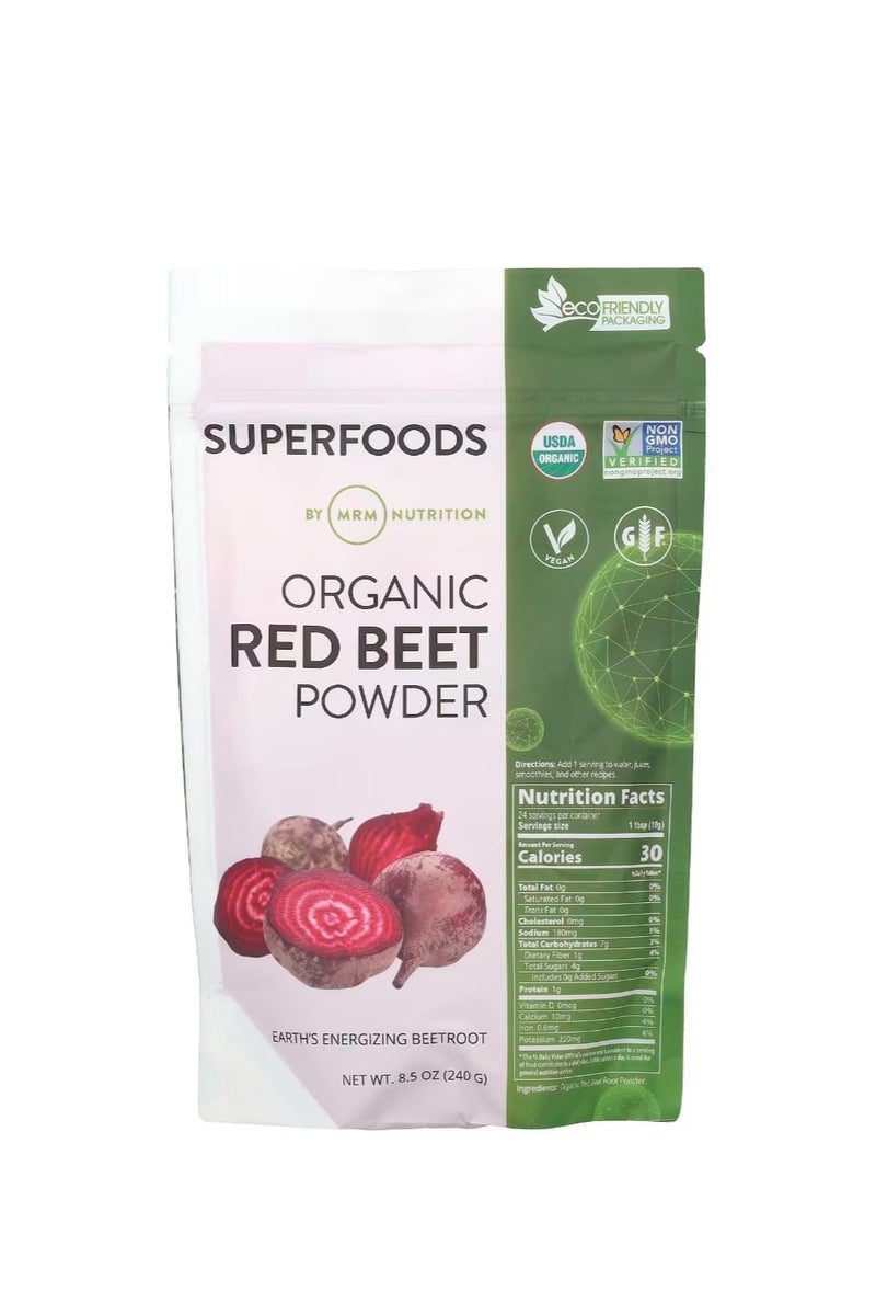 MRM Nutrition Organic Red Beet Powder 8.5 oz (240 g) - Image 1