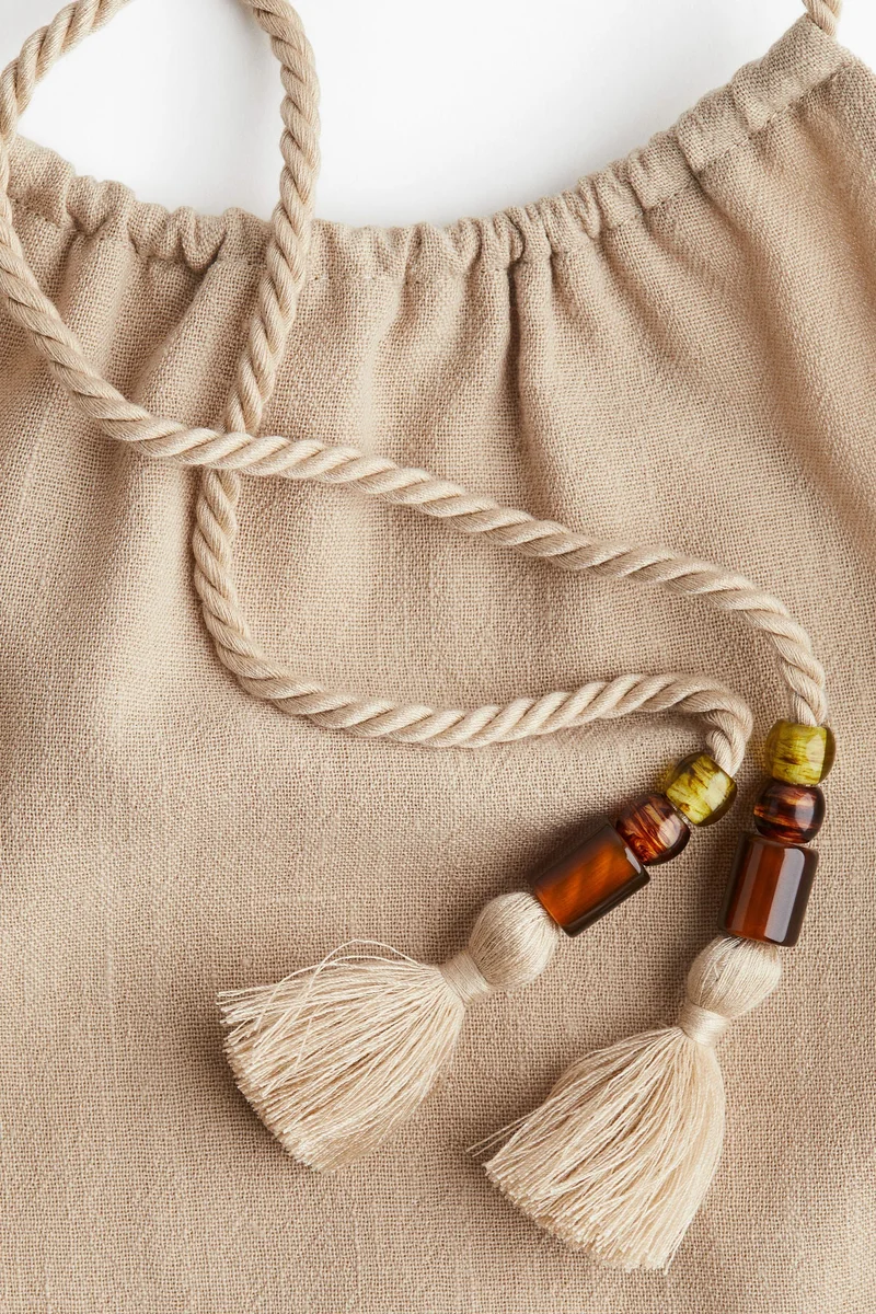 H&M Drawstring halterneck top