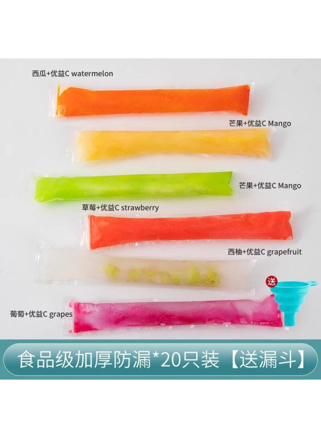 Disposable Popsicle Bags, Crushed Ice Pops, Homemade Ice Pops Packaging Bags, Food-grade Ice Cream Molds
