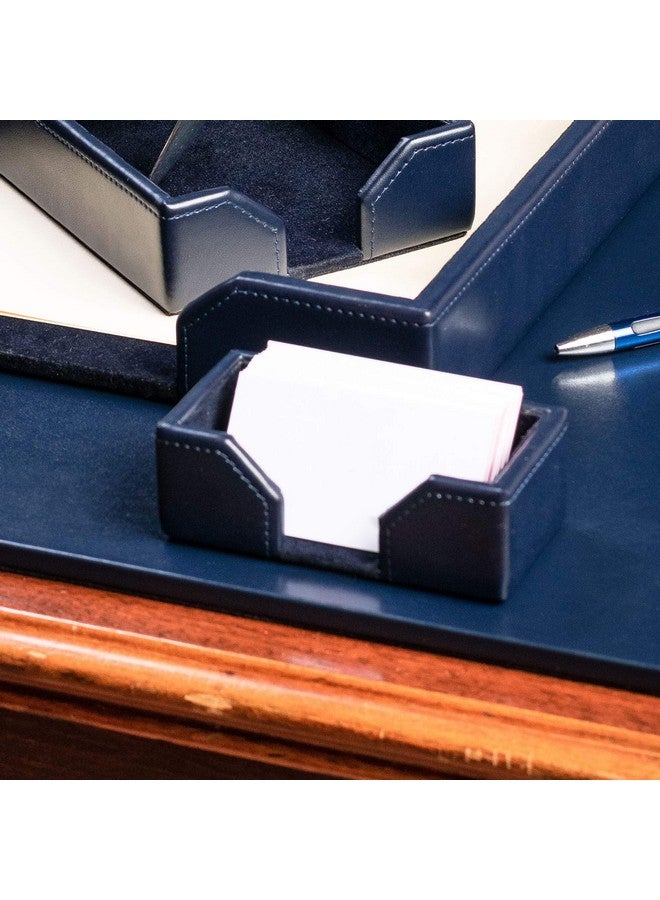 Dacasso A5007 Business Card Holder 4.5 X 2.25 X 1.5 Navy Blue - Image 5