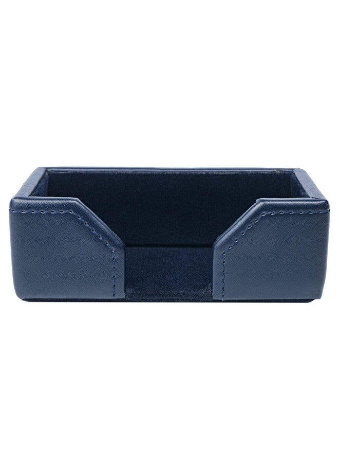 Dacasso A5007 Business Card Holder 4.5 X 2.25 X 1.5 Navy Blue - Image 3