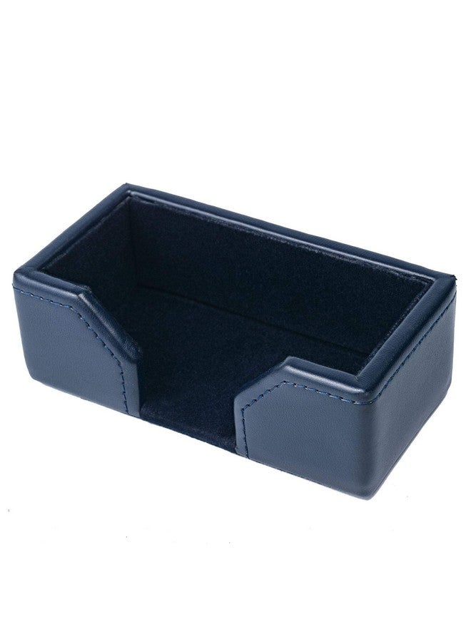 Dacasso A5007 Business Card Holder 4.5 X 2.25 X 1.5 Navy Blue - Image 2