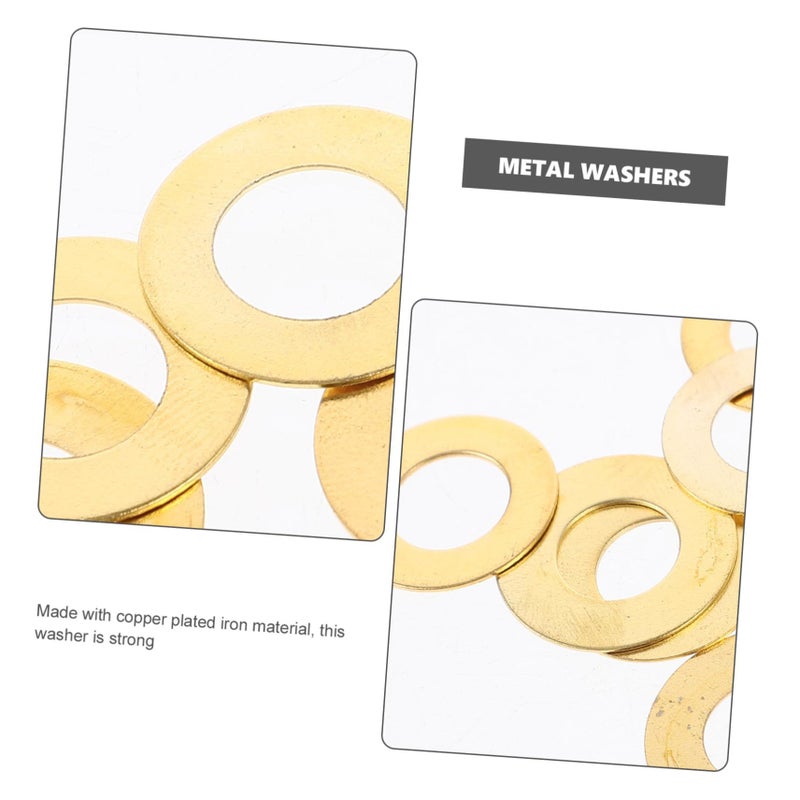 50 Pcs Galvanized Flat Washers For Outdoor Replacement Steel Hardware - Image 4
