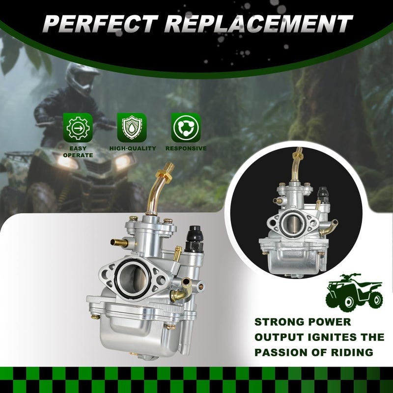 Rebuiman Carburetor for Yamaha TTR 90 TTR90 TTR90E with Fuel Switch Valve Petcock - Image 4