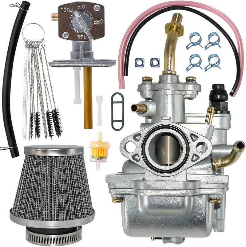 Rebuiman Carburetor for Yamaha TTR 90 TTR90 TTR90E with Fuel Switch Valve Petcock - Image 1
