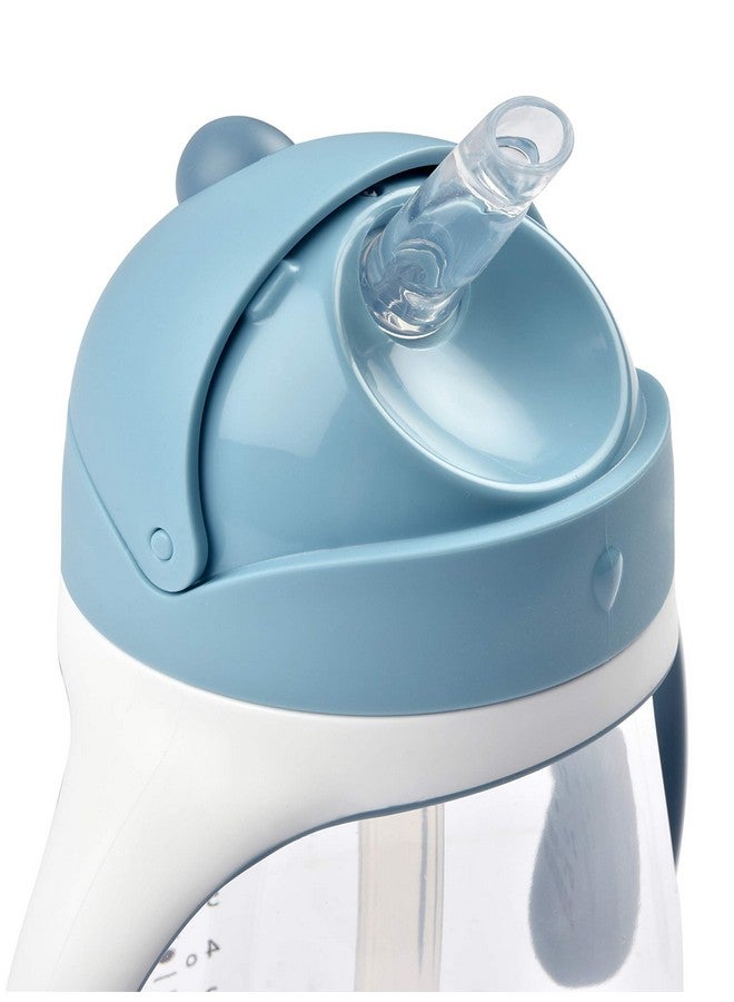 BEABA Straw Sippy Cup, Toddler Baby Straw Cup with Removable Handles, Leak and Spill Proof, BPA Phthalate Free, 8+ months, 10 oz, (Rain) - Image 2