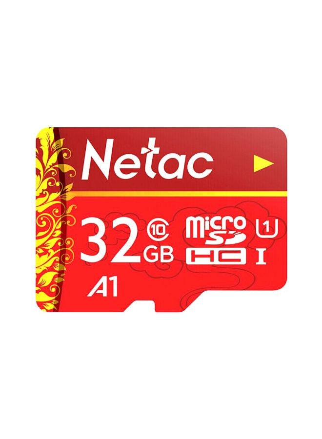 Netac Micro SDHC Class 10 Memory Card Red/Yellow - Image 2