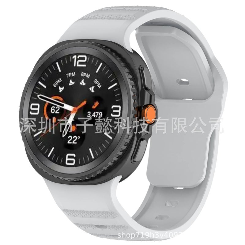 Adjustable Silicone Sport Smartwatch Band Compatible with Samsung Galaxy Watch 8 Classic with Fit Soft Strap and Quick Daily Replacement in Green - Image 5
