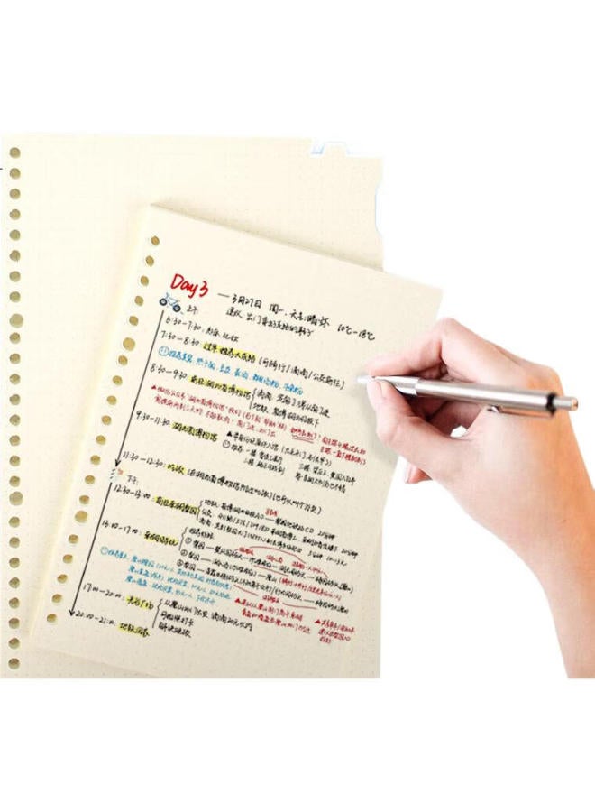 Tango B5 Loose-Leaf Refill Paper With Grid, For Postgraduate Exam Review, Time Management, Weekly Planner, Journal, Doodle, And Stamping, Universal 26-Hole Detachable Replacement Refill, 60 Sheets - Image 1