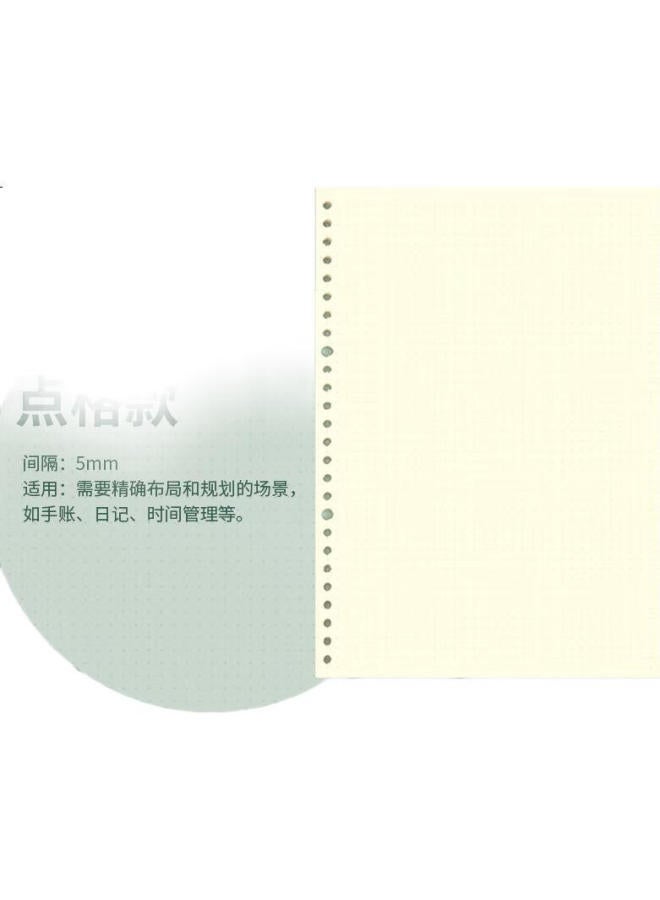 Tango B5 Loose-Leaf Refill Paper With Grid, For Postgraduate Exam Review, Time Management, Weekly Planner, Journal, Doodle, And Stamping, Universal 26-Hole Detachable Replacement Refill, 60 Sheets - Image 2