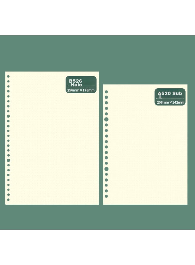 Tango B5 Loose-leaf Refill Paper With Grid, For Postgraduate Exam Review, Time Management, Weekly Planner, Journal, Doodle, And Stamping, Universal 26-hole Detachable Replacement Refill, 60 Sheets - Image 4