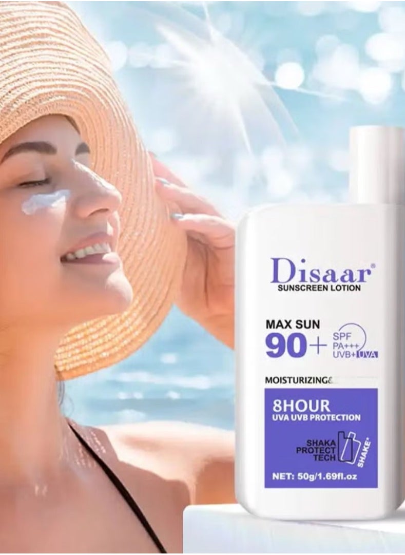 Disaar - Disar - Sunscreen Lotion, Long Lasting Protection, Portable Sunscreen, Sunscreen, Sunscreen, 50g - Image 1