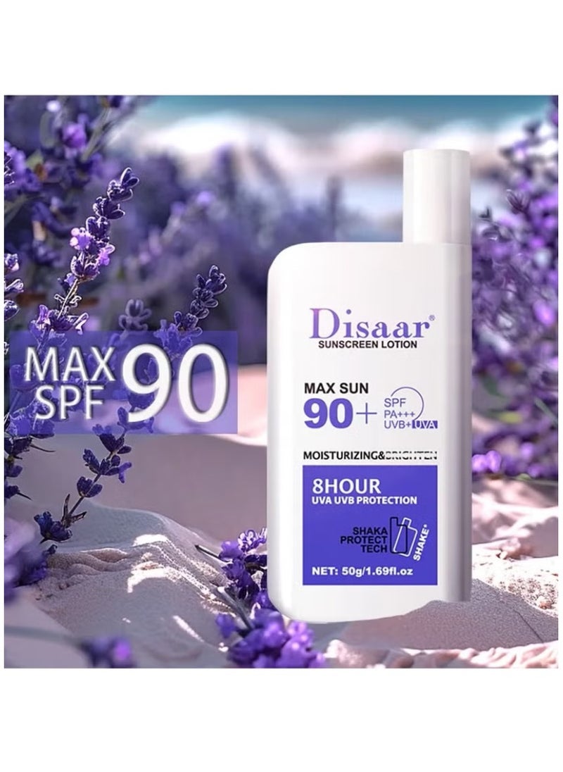 Disaar - Disar - Sunscreen Lotion, Long Lasting Protection, Portable Sunscreen, Sunscreen, Sunscreen, 50g - Image 1