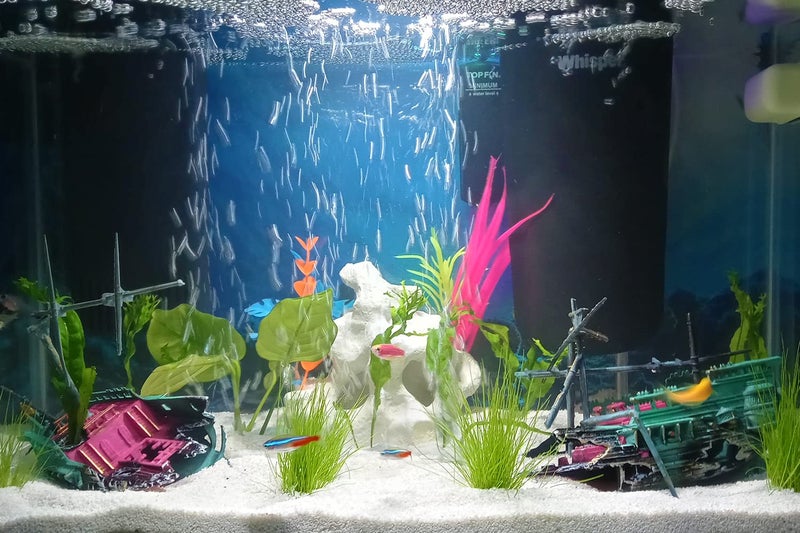 SLOCME Aquarium Shipwreck Decorations - Air Bubbler Sunken Ship Ornament, Fish Tank Air Action Aerating Decorations - Image 2