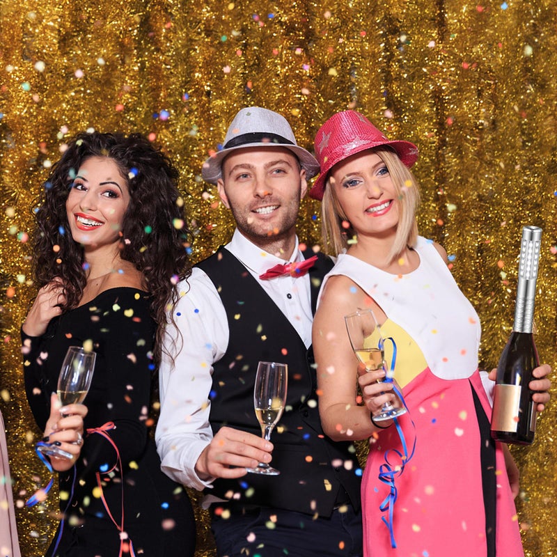 TTLYUGN 2 Pieces LED Strobe Baton Light Rechargeable Bottle Service Sparklers Stick Reusable Champagne Bottle Handheld LED for Club Stage Nightclub Party Concert Event Bar Outdoor - Silver - Image 5