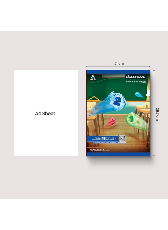 classmate Classmate Augmented Reality Notebooks - 140 Pages | Pack of 3 Long Size Ruled Notebooks for School Students | Immersive AR Learning Experience | 29.7cm x 21.0cm | Single Line AR Notebook  - Image 3