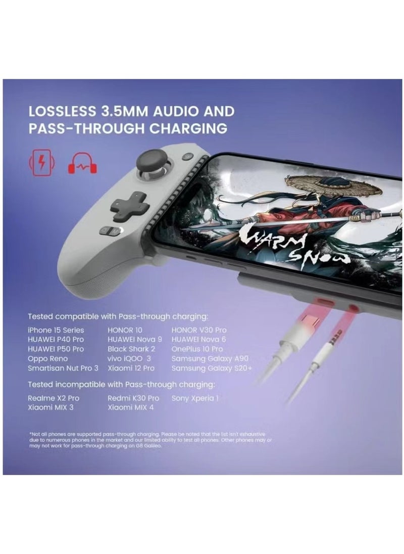 Generic Gamepad GameSir G8 Galileo Mobile Gaming Controller for Android  iPhone 15 Series (USB-C), Plug and Play Gamepad with Hall Effect Joysticks/Hall Trigger, 3.5mm Audio Jack  - Image 5