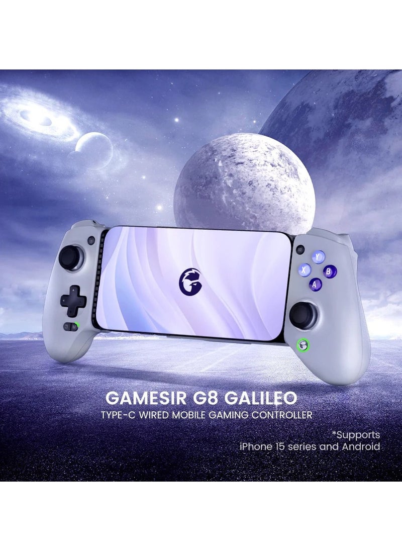 Generic Gamepad GameSir G8 Galileo Mobile Gaming Controller for Android  iPhone 15 Series (USB-C), Plug and Play Gamepad with Hall Effect Joysticks/Hall Trigger, 3.5mm Audio Jack  - Image 2