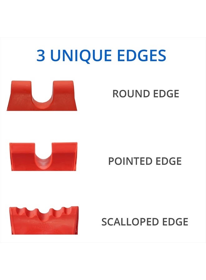 Body Back Davinci Tool (Red) -USA Made- Hard Rubber Neck Tension Relief & Pressure Point Massage Tool - Occipital Release Tool - Cervical Traction Device- Suboccipital Release Device - Neck Stretcher - Image 3
