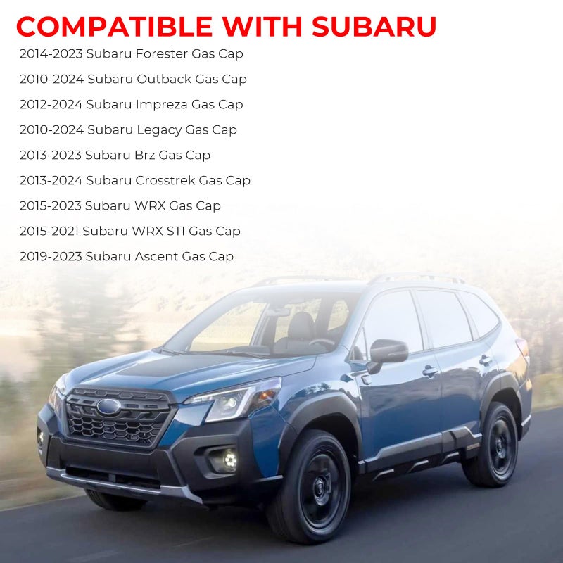 Anleecap Gas Cap Fuel Cap fit for Subaru, 2010-2024 Outback, 2012-2024 Impreza, 2014-2023 Forester, 2010-2024 Legacy, 2013-2023 Brz, 2013-2024 Crosstrek, 2015-2021 WRX STI, 2019-2023 Ascent, 42031FJ001 - Image 2