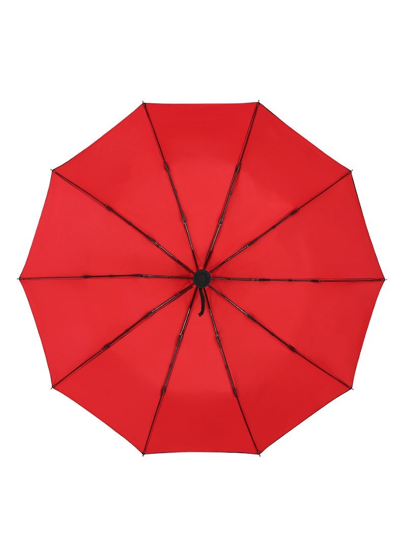Generic Double-layer automatic umbrella folding reinforcement ten-bone wind-resistant men's and Women's Business double-use advertising umbrella - Image 3