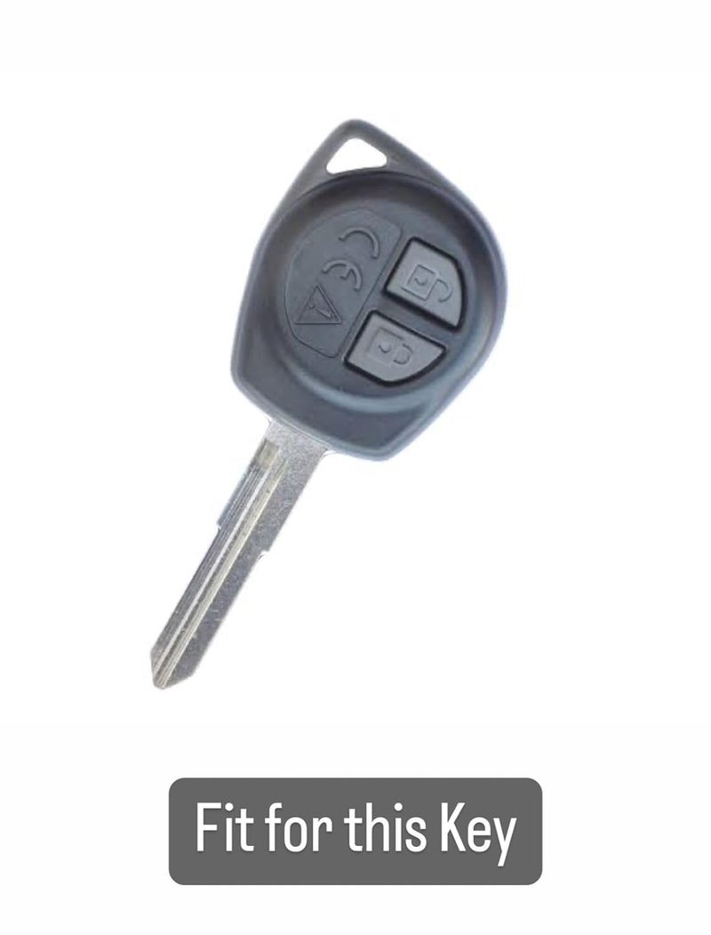 TechSrmaji Metal & Silicone Car Key Cover for Maruti Suzuki – Compatible with Swift, Baleno, Ertiga, XL6, Grand Vitara, Glanza, S-Presso – Stylish Key Fob Holder for Suzuki Keys – Pack of 1 - Image 3