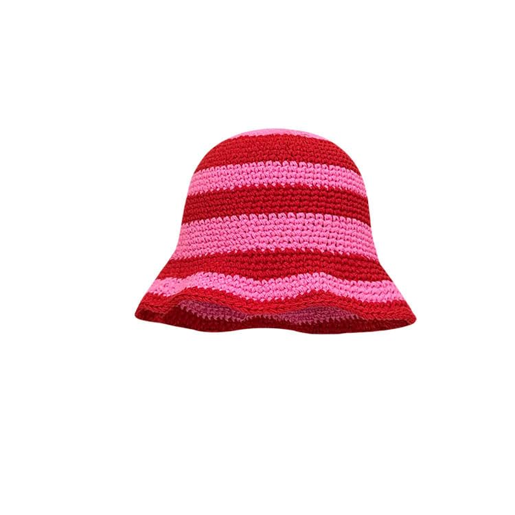 Molodo Crochet Bucket Hat for Women Knitted Fisherman Hat for Autumn Winter Trendy Handmade Bucket Cap for Travel Fishing Hat - Image 1