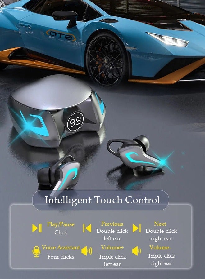 DUNISO Game Wireless Bluetooth 5.2 Headset High-End High Sound Quality in-Ear Binaural Noise Reduction with Charging Case for in-Ear Buds IPX5 Waterproof - Image 5