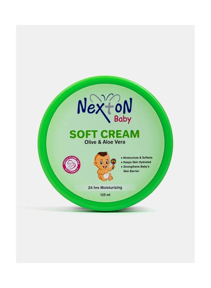 Nexton Baby Soft Cream Olive & Aloe Vera 125ML - Image 2
