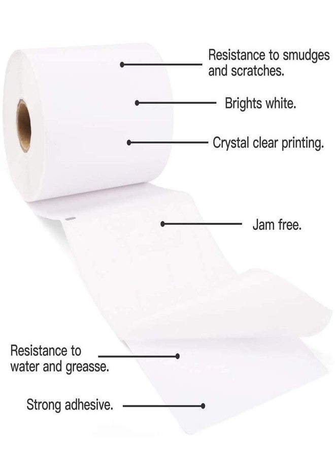True-Ally Shipping Labels,Self Adhesive - Size 4x6 inches / 100 mm x 150 mm -2rolls of 250 Labels Each, Total 500 Labels-Compatible with TSC, Zebra, Rollo & Other Direct Thermal Label Printers. - Image 3