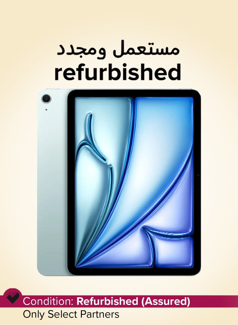 ابل  Refurbished - iPad Air 2025 (7th Gen) M3 11-inch Wi-Fi 256GB Blue - International Version - Image 1