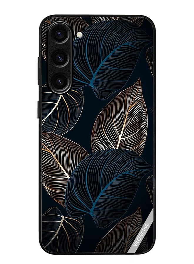 VR CREATIVE Protective Case Cover For Samsung Galaxy S23 FE Banana Palm Tree Leaves Pattern Design Multicolour - Image 1