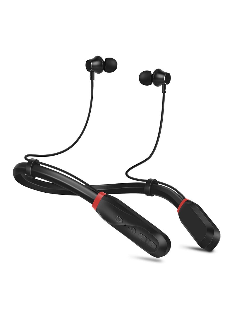 Bluetooth Earbuds, 120 Hours Extra Long Playtime, Neckband Bluetooth Earbuds Stereo Ear Buds Waterproof Workout Headphones Gym Exercise Earbuds for Gym Running Sound Isolation Headsets - Image 1
