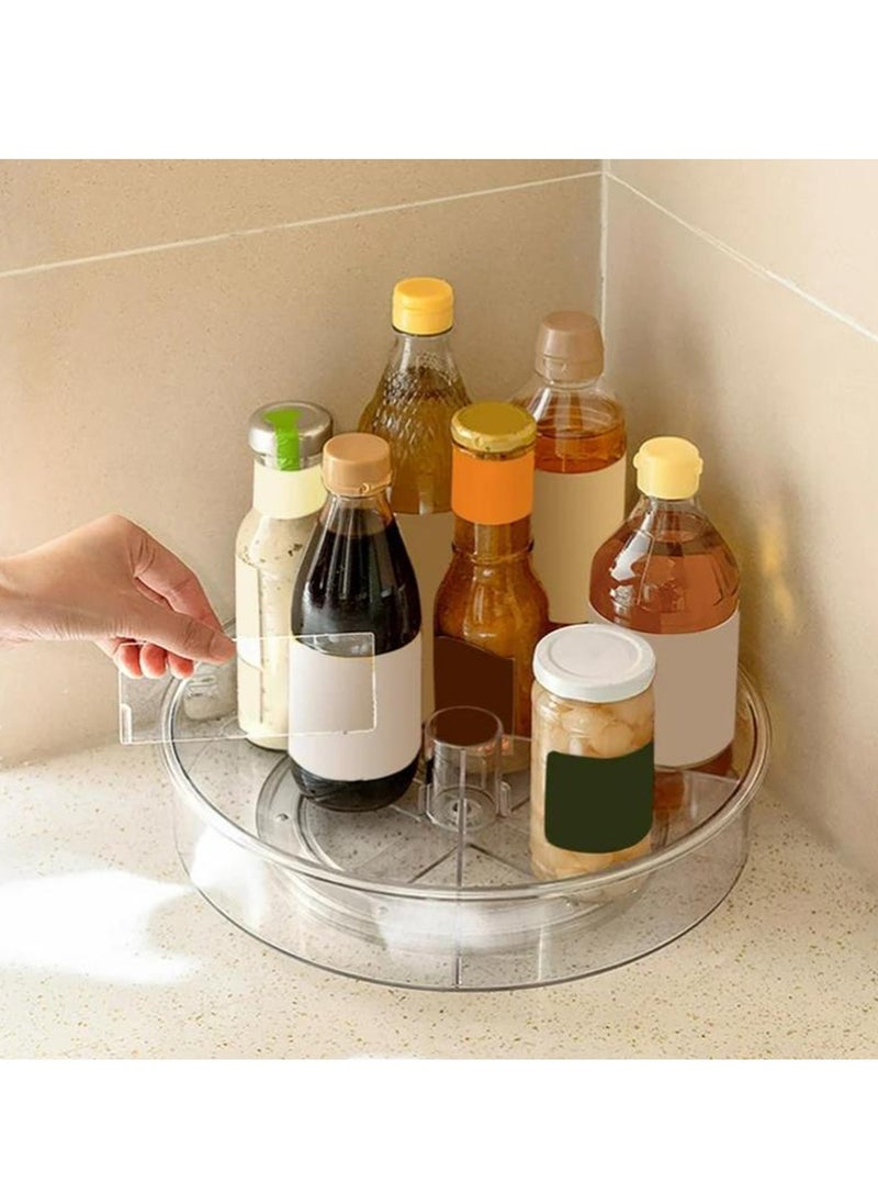 Arabest - 12 inch Single Tier 360 Degree Clear Acrylic Lazy Susan Kitchen Pantry Organizer Rotating Storage Rack - Image 1