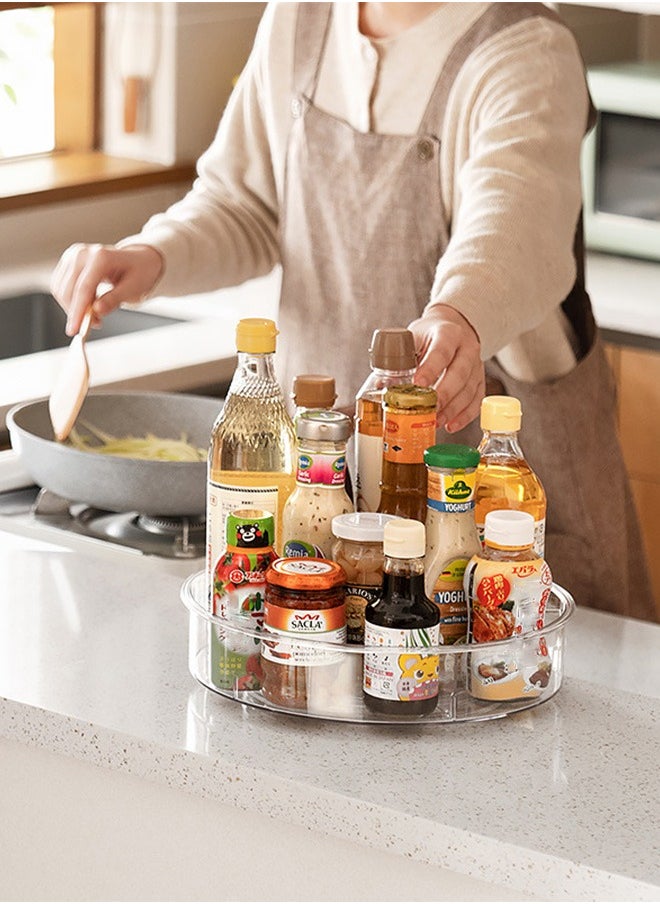 Arabest - 12 inch Single Tier 360 Degree Clear Acrylic Lazy Susan Kitchen Pantry Organizer Rotating Storage Rack - Image 1