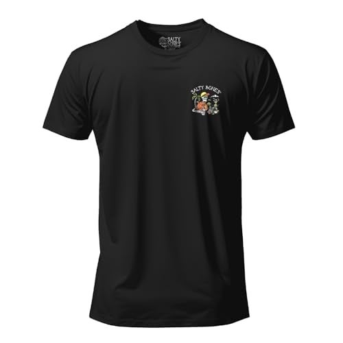 Salty Bones On My Way to Making Bad Decisions T-Shirt, 100% Ringspun Cotton, Classic Fit,Printed in USA (US, Alpha, Large, Regular, Regular, Black) - Image 2