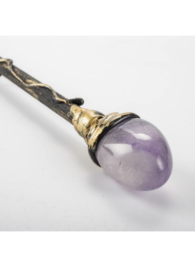 Rich Boxer Rich Boxer Fine Handcrafted Amethyst Crystal Magic Wand Cosplay Magic Wand for Witches and Wizards - Image 3